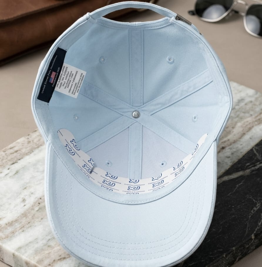 Vintage 1890 Embroidered Baseball Cap in Pakistan | Light Blue Cotton Cap