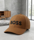 BOSS Tobacco Brown Baseball Cap in Pakistan | Black 3D Embroidered Unisex Cap