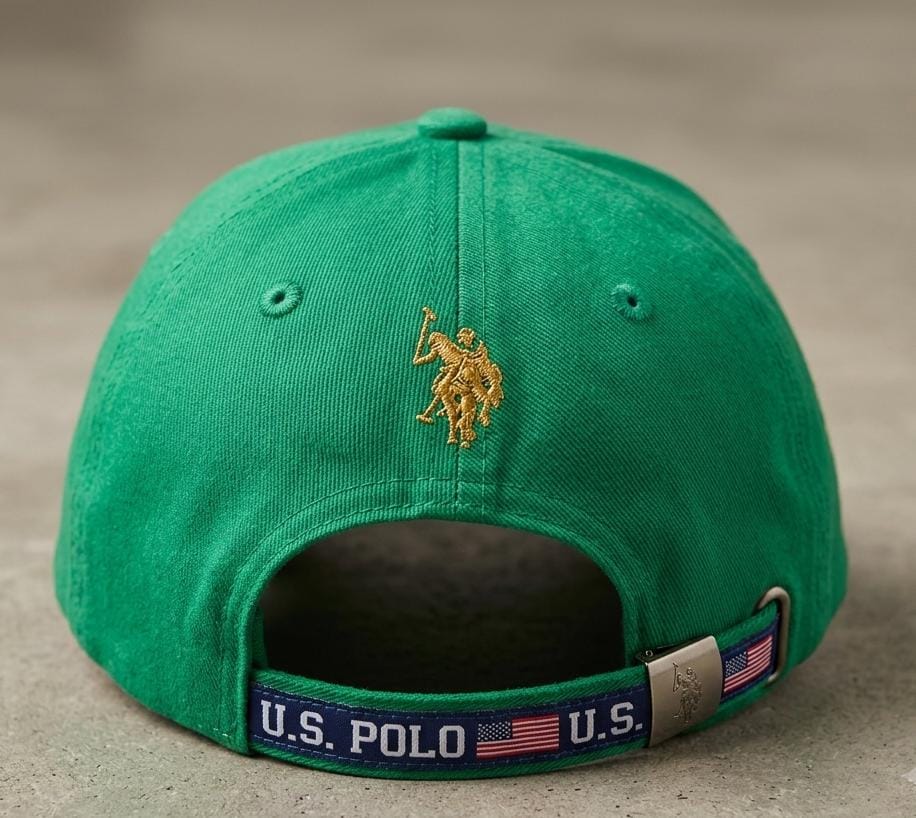U.S. Polo Assn. Green Tennis Crest Baseball Cap in Pakistan | Embroidered Cap