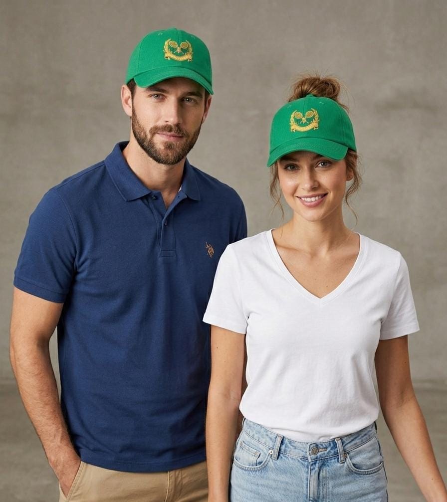 U.S. Polo Assn. Green Tennis Crest Baseball Cap in Pakistan | Embroidered Cap