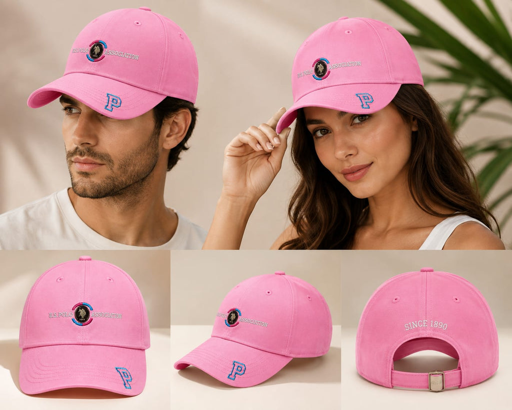 U.S. Polo Assn. Pink Baseball Cap in Pakistan | Embroidered Cotton Cap