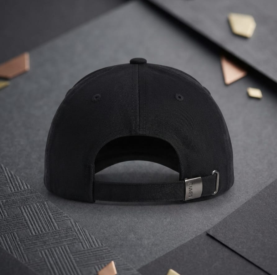 Levi's Black Embroidered Baseball Cap in Pakistan | Red Tab Logo Cotton Cap
