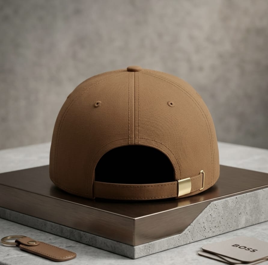 BOSS Camel Brown Embroidered Baseball Cap in Pakistan | Premium Unisex Cap
