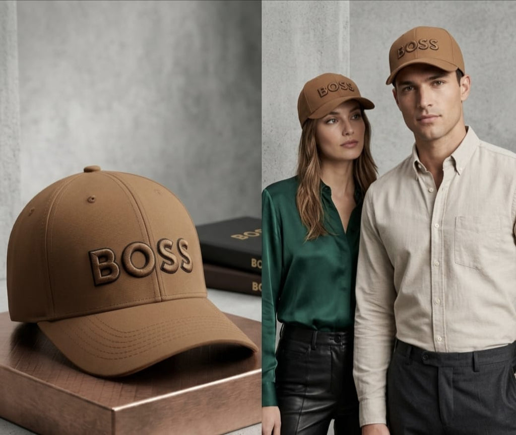 BOSS Camel Brown Embroidered Baseball Cap in Pakistan | Premium Unisex Cap