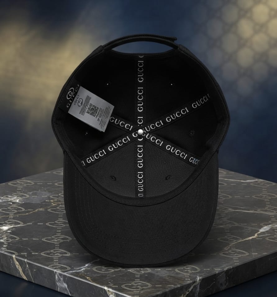 Gucci Black Embroidered Baseball Cap in Pakistan | Premium Unisex Cap