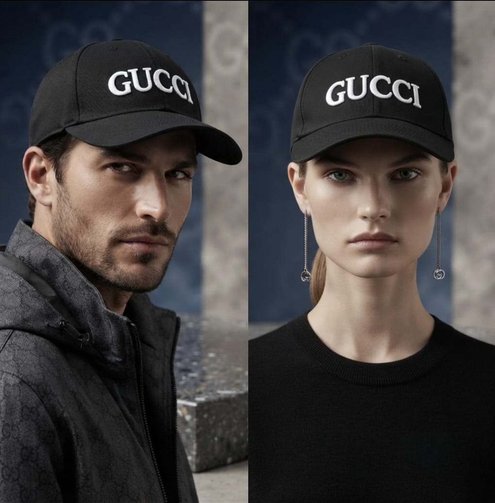 Gucci Black Embroidered Baseball Cap in Pakistan | Premium Unisex Cap