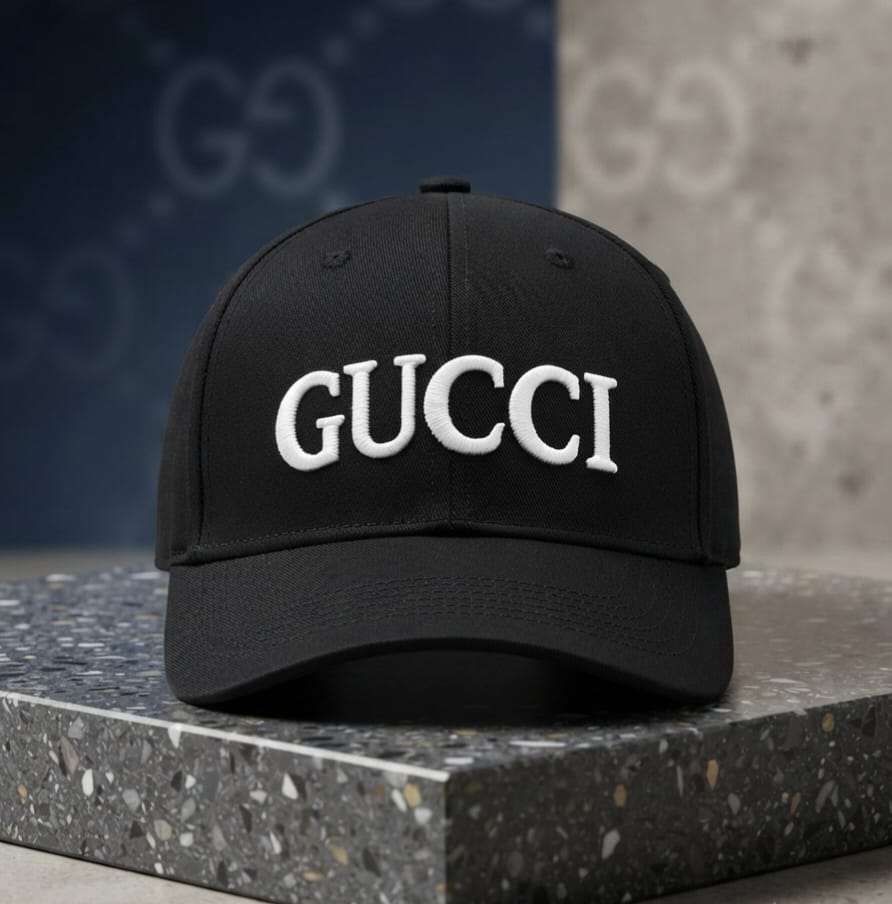 Gucci Black Embroidered Baseball Cap in Pakistan | Premium Unisex Cap