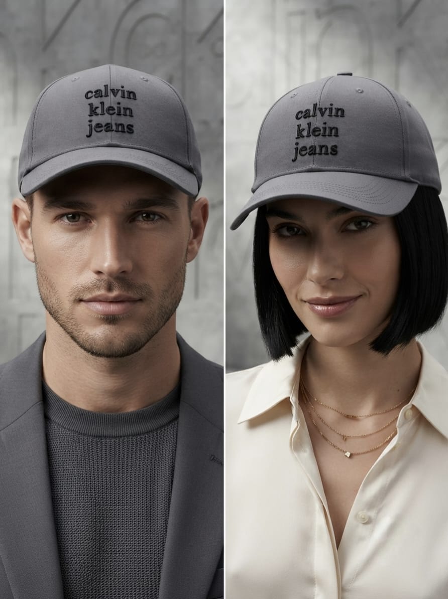 Calvin Klein Jeans Grey Baseball Cap in Pakistan | Embroidered Unisex Cap