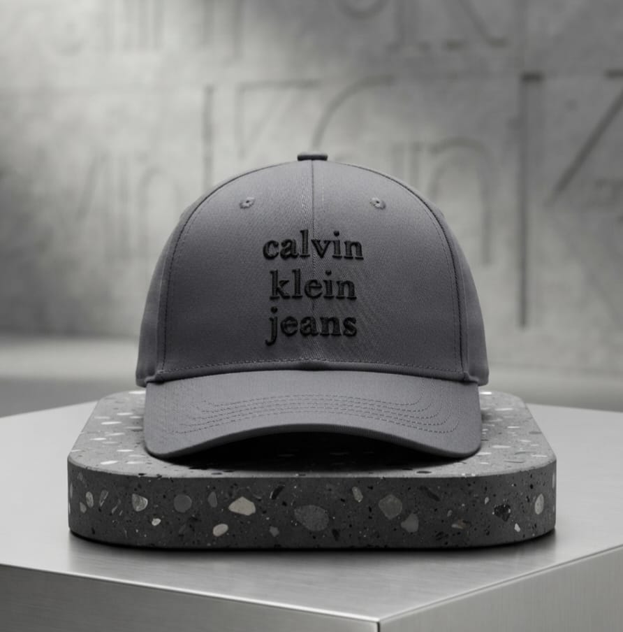 Calvin Klein Jeans Grey Baseball Cap in Pakistan | Embroidered Unisex Cap
