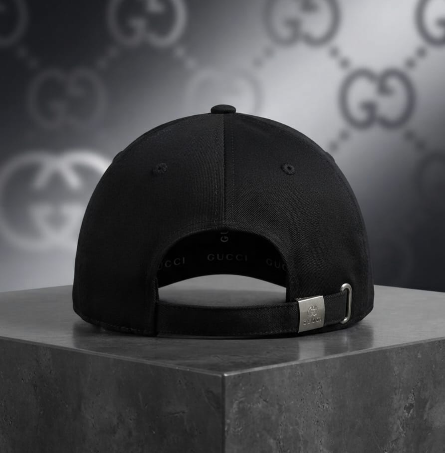 Gucci Black Embroidered Baseball Cap in Pakistan | Premium Unisex Cap