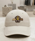 Vintage Emblem Cream Baseball Cap in Pakistan | Off-White Cotton Cap