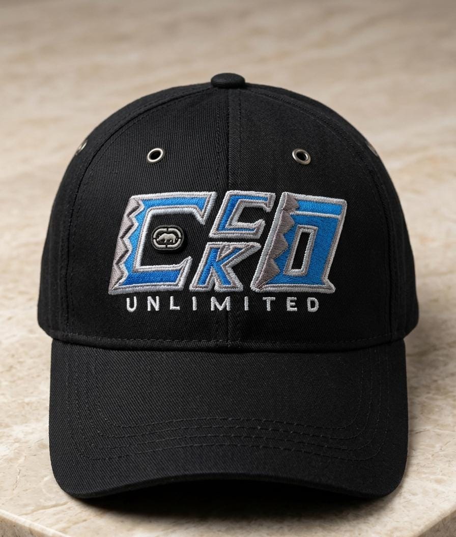 Ecko Unltd. Black Embroidered Baseball Cap in Pakistan | Unisex Cap