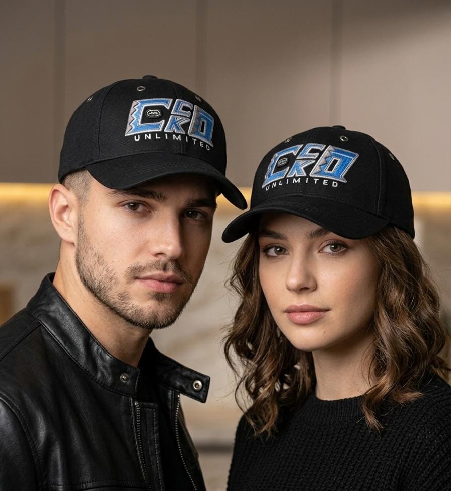 Ecko Unltd. Black Embroidered Baseball Cap in Pakistan | Unisex Cap
