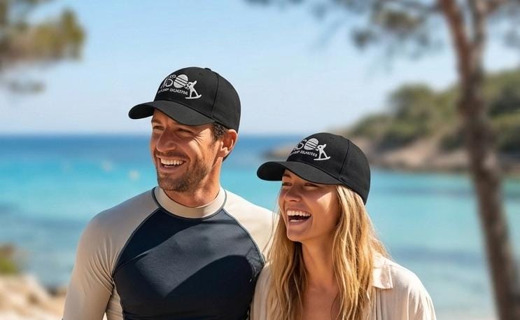 Kite Surf Ogliastra Black Embroidered Baseball Cap – Unisex Cap