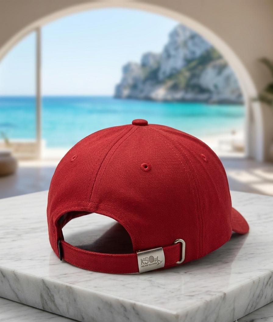 Kite Surf Ogliastra Red Embroidered Baseball Cap in Pakistan | Unisex Cap