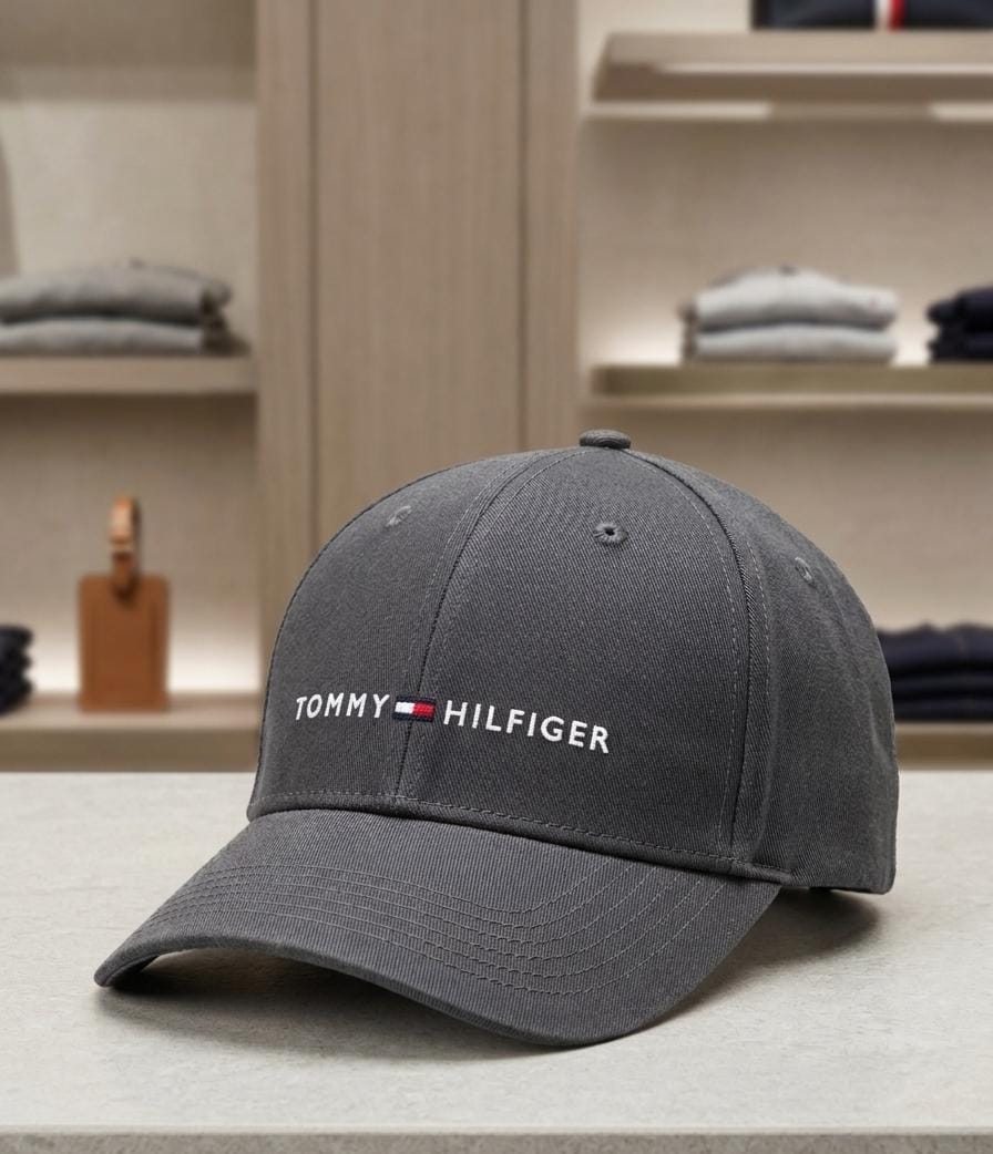 Tommy Hilfiger Grey Embroidered Baseball Cap in Pakistan | Unisex Cap