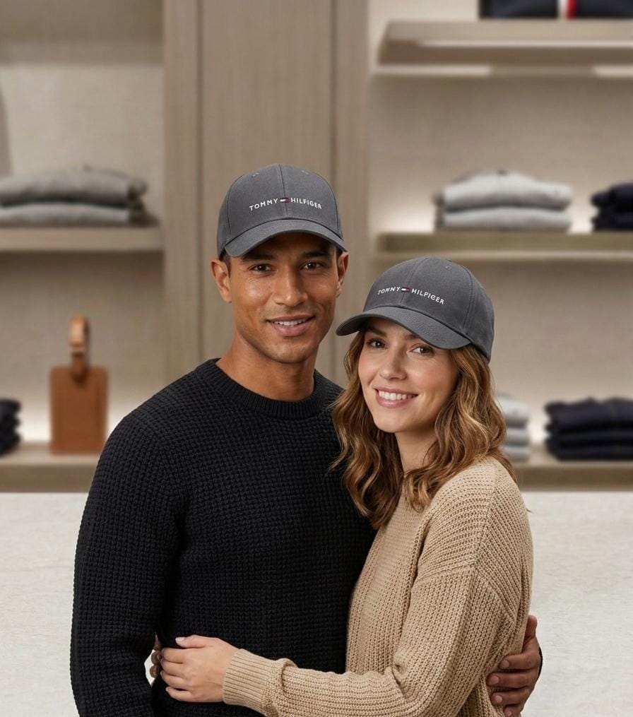 Tommy Hilfiger Grey Embroidered Baseball Cap in Pakistan | Unisex Cap
