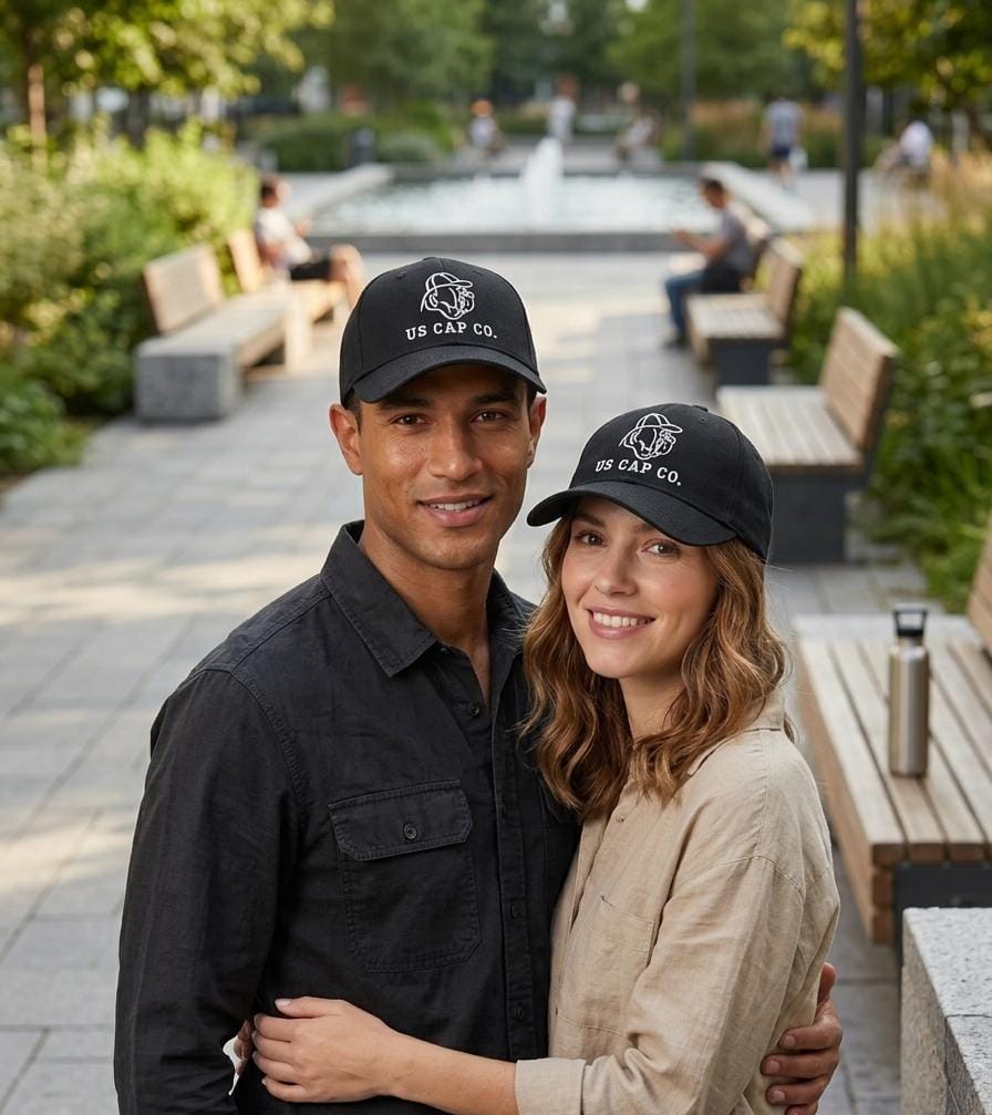 US Cap Co. Black Embroidered Baseball Cap in Pakistan | Unisex Cap