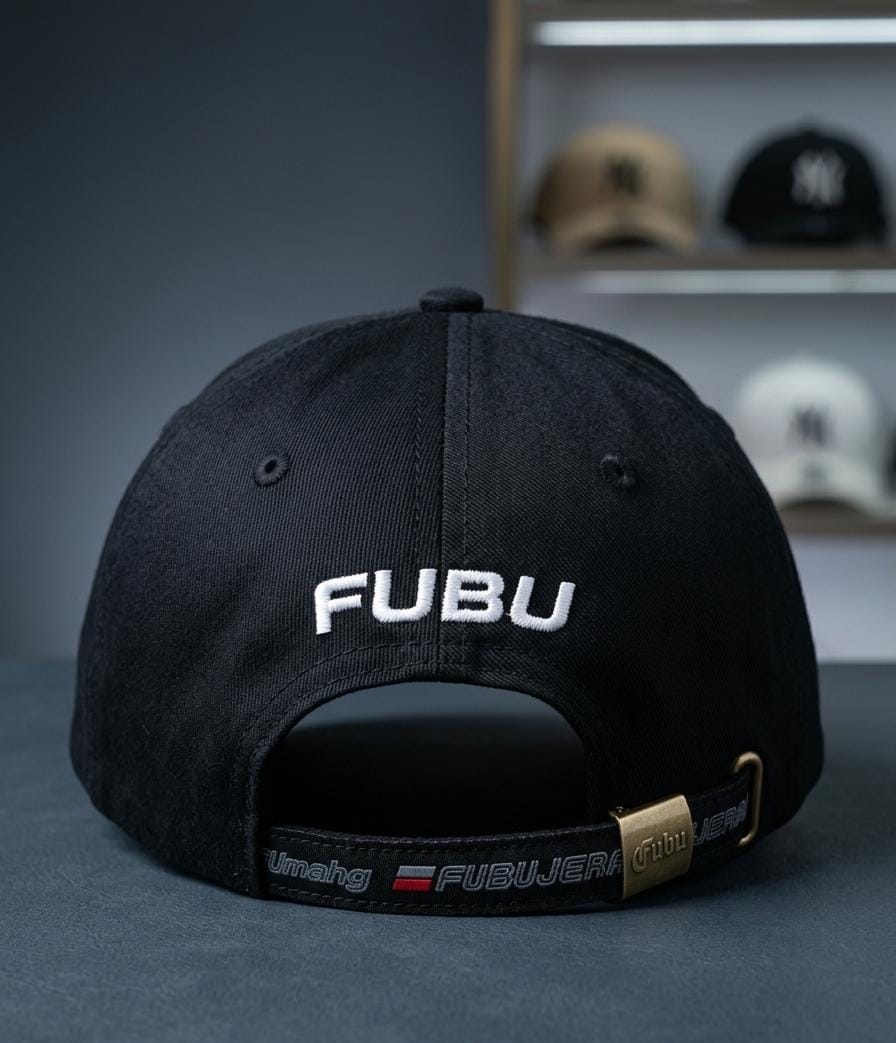 FUBU 05 Crown Crest Black Baseball Cap in Pakistan | Embroidered Cap