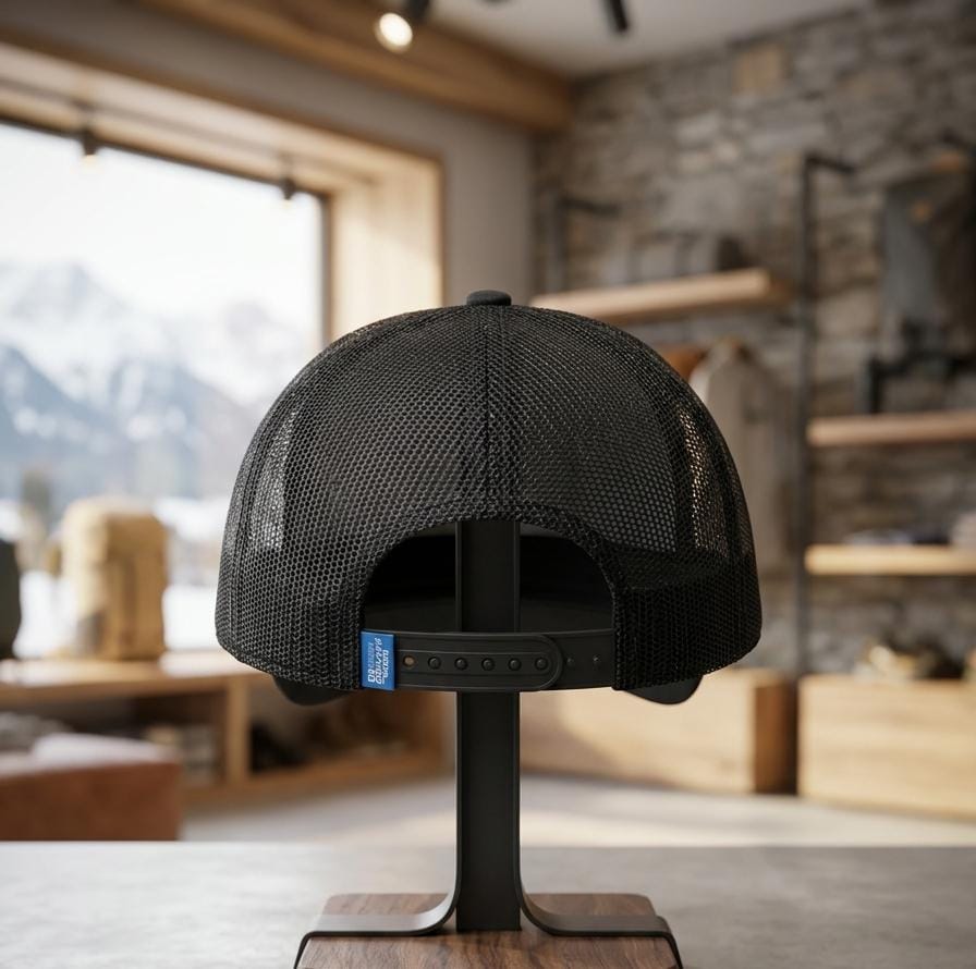 The North Face Blue Mesh Trucker Cap in Pakistan | Blue Alpine Patch Cap