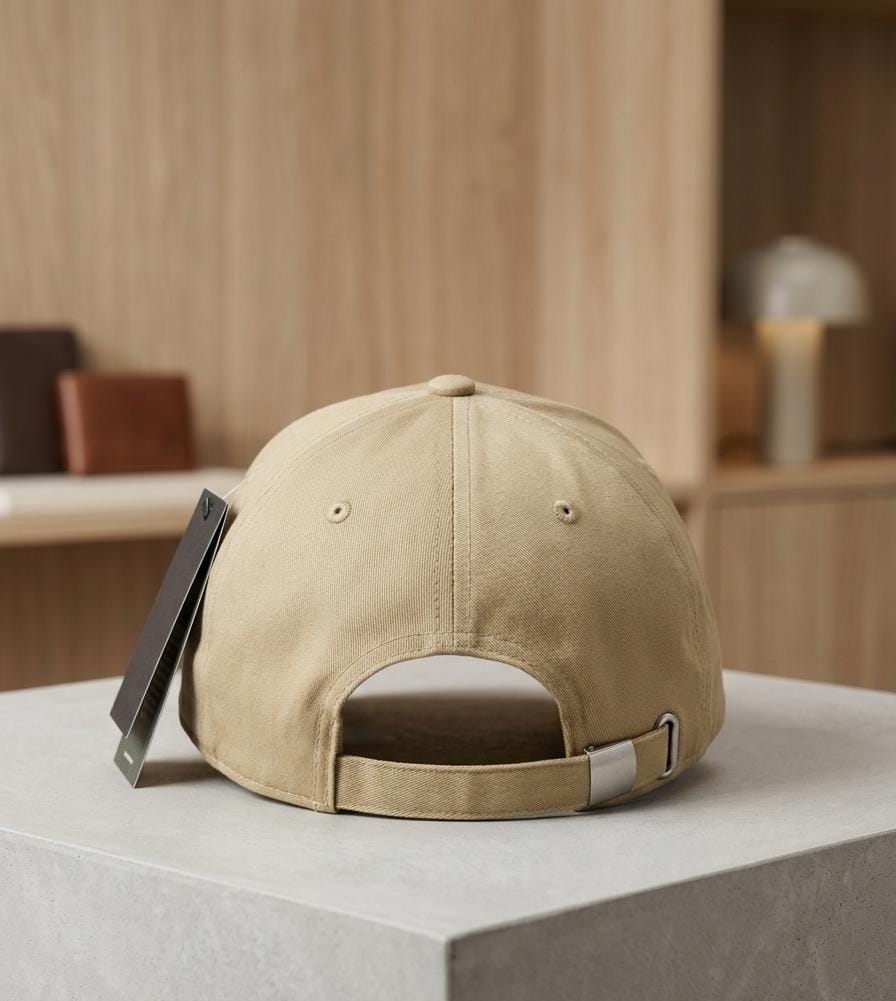 Beige NY Yankees Embroidered Baseball Cap - Premium Cotton