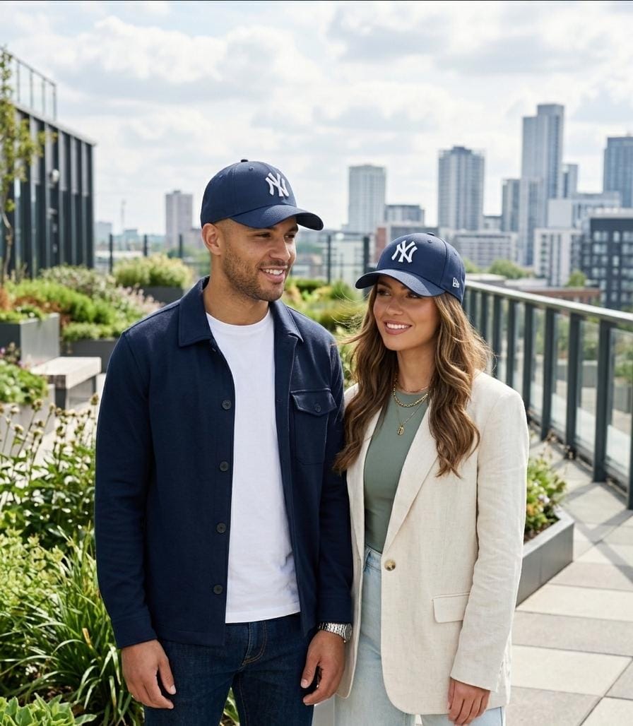 NY Yankees Style Classic Navy Blue Baseball Cap | Premium Cotton