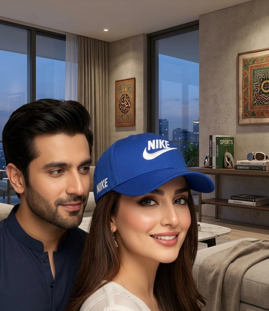 Nike Royal Blue Embroidered Baseball Cap – Premium Sports Cap for Men in Pakistan