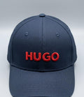 Classic Navy Blue HUGO Embroidered Baseball Cap