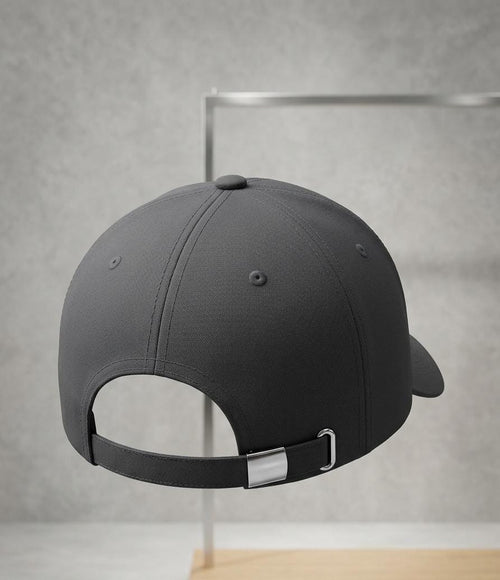 Champion Logo Embroidered Baseball Cap - Charcoal Grey