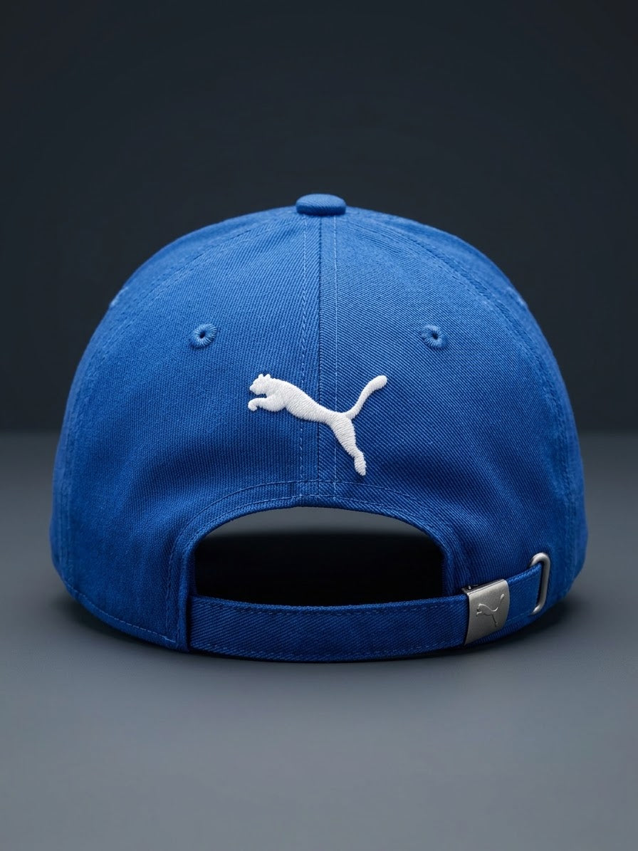 PUMA Classic Embroidered Logo Baseball Cap – Royal Blue