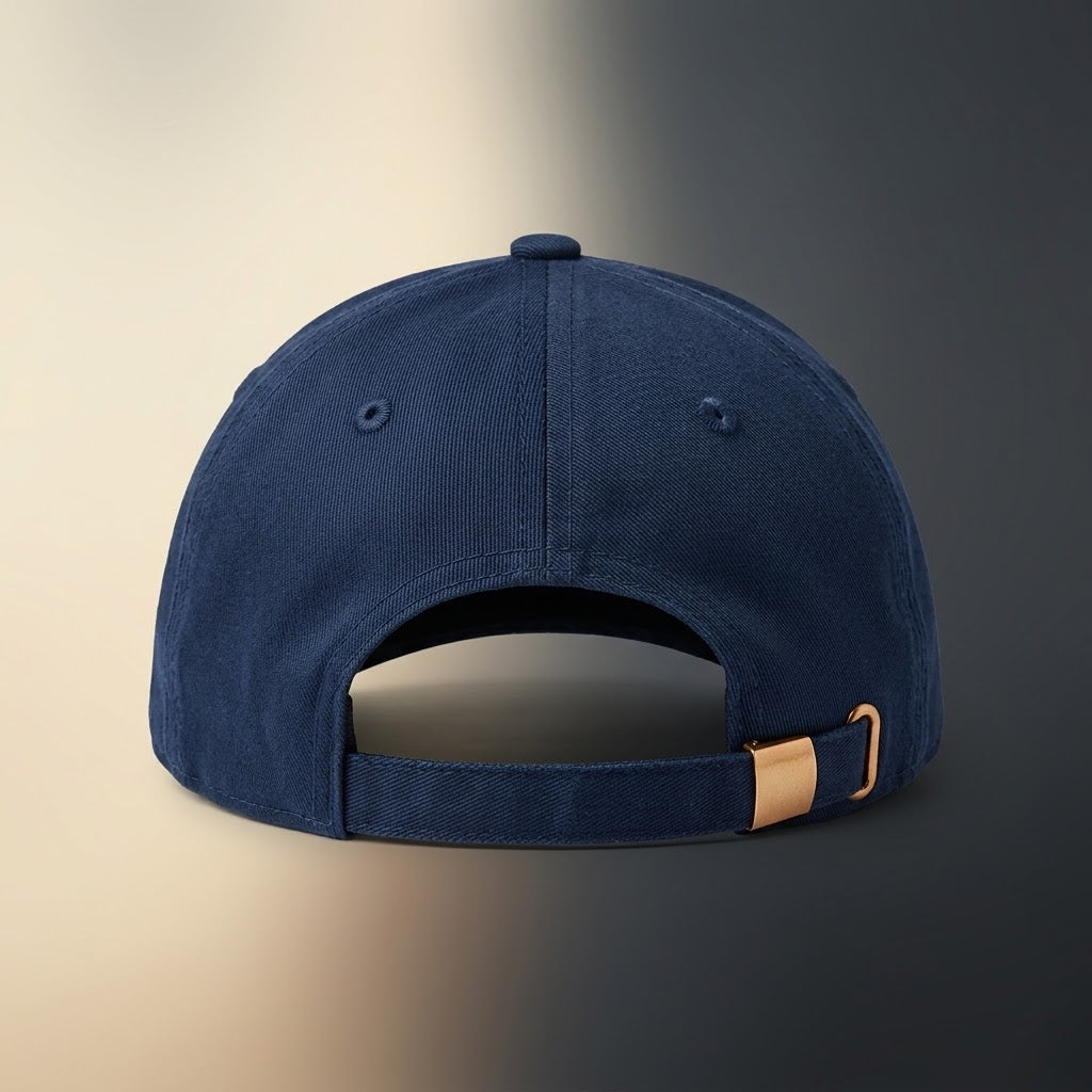 PUMA Premium Dark Navy Cap with Red Box Logo – Adjustable Cotton Cap