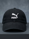 PUMA Classic Embroidered Logo Baseball Cap – Jet Black